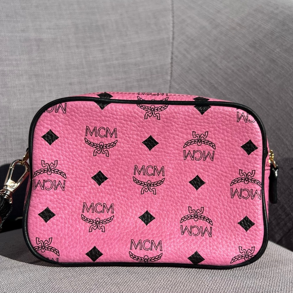 MCM Visetos Pink Crossbody Bag - Picture 2 of 14